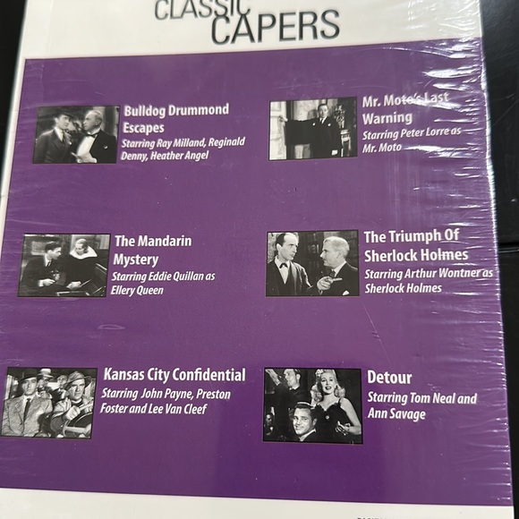 6 AMC Classic Capers Movies ~ Sherlock Holmes, ... Sealed Set - Picture 3 of 4